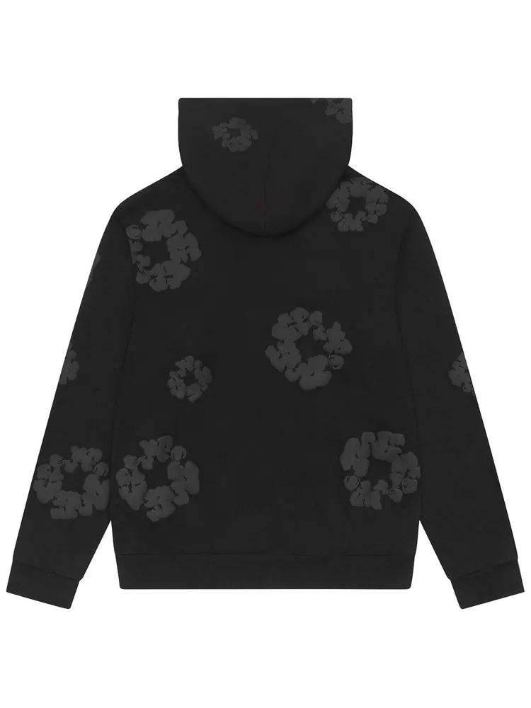 Худи Denim Tears Mono Cotton Wreath — изображение 2 из 2, черный