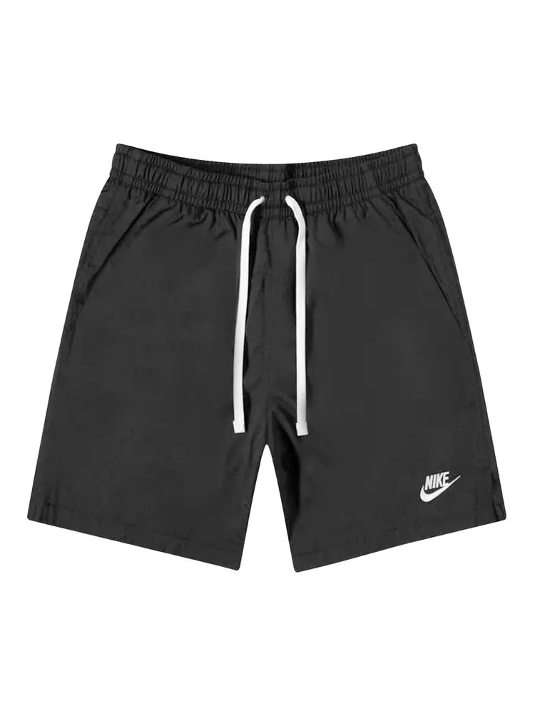 Шорты Nike Club Woven Flow Shorts — изображение 1 из 1, черный/белый