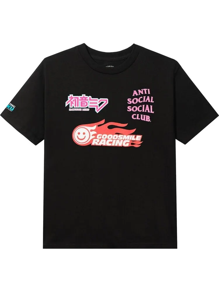 Футболка Anti Social Social Club x Good Smile Racing Logo Tee 'Black'