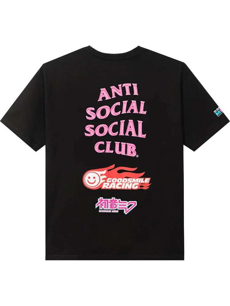 Футболка Anti Social Social Club x Good Smile Racing Logo Tee 'Black' — изображение 2 из 2, черный