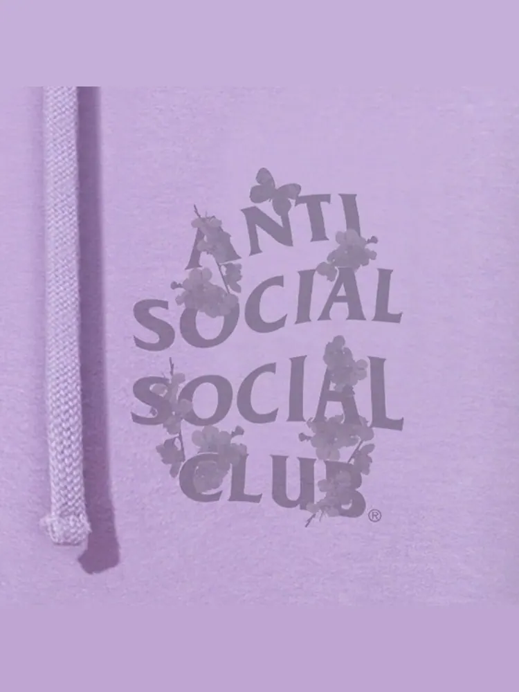 Худи Anti Social Social Club Kkotch Hoodie Plum — изображение 3 из 4, сливавый