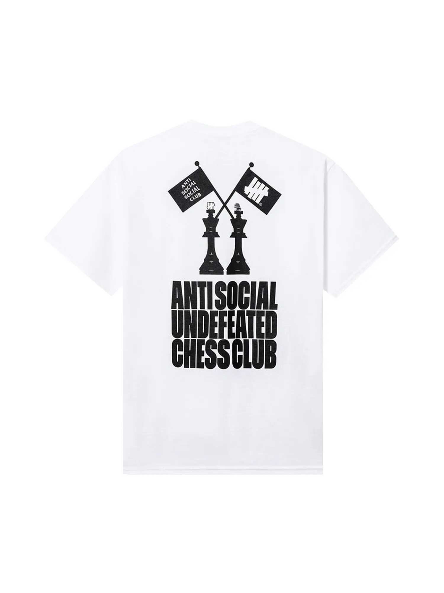 Футболка Anti Social Social Club x Undefeated Chess Club — изображение 2 из 2, белый