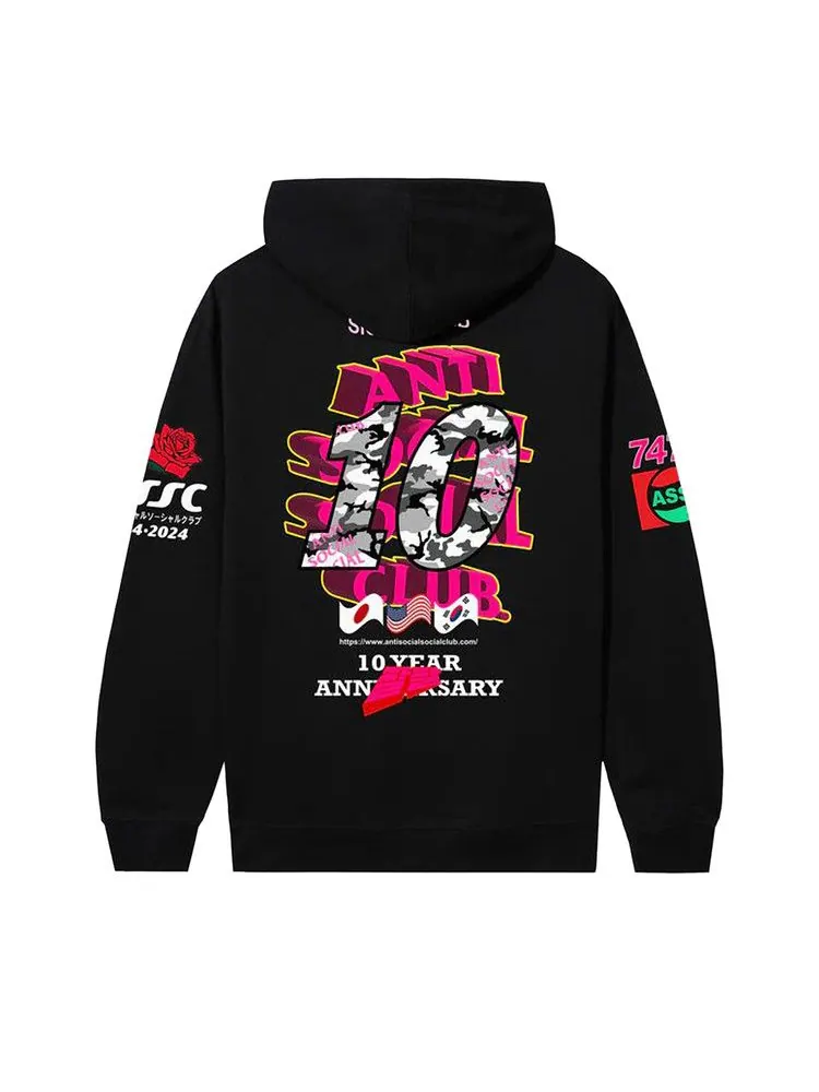 Худи Anti Social Social Club Weird Years Hoodie — изображение 2 из 2, черный