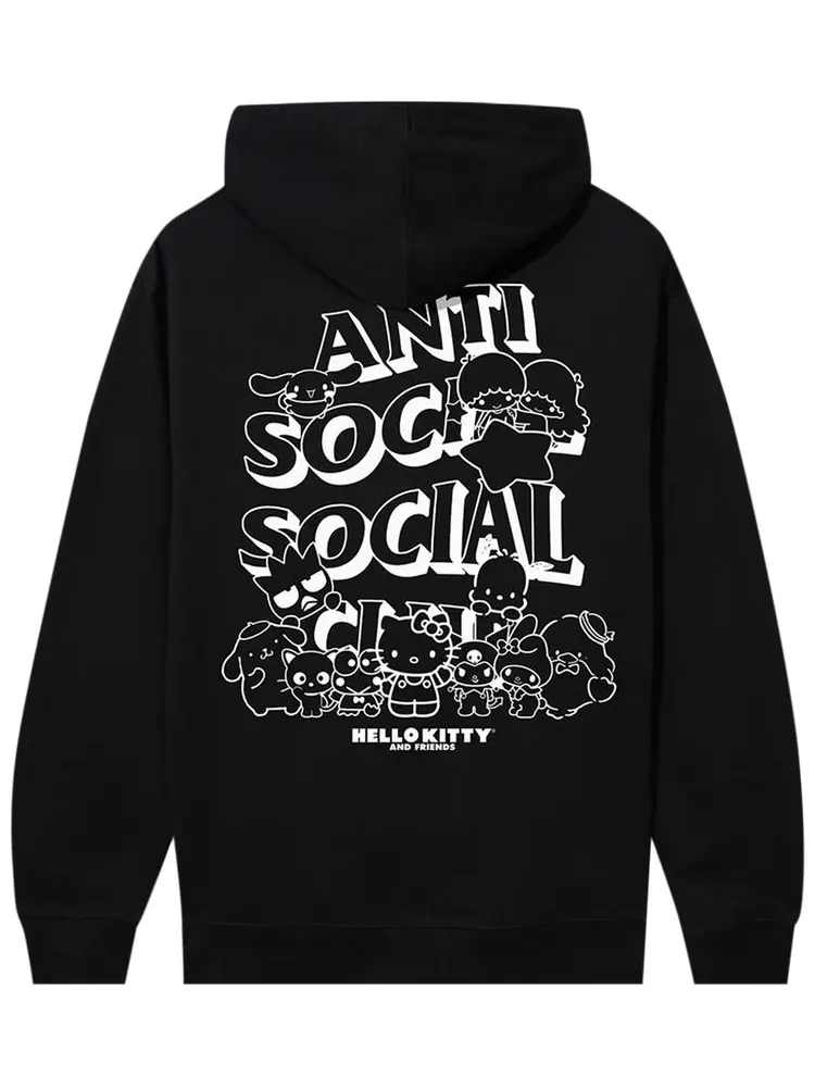 Худи Anti Social Social Club x Hello Kitty Weird Hoodie 'Black' — изображение 2 из 2, черный