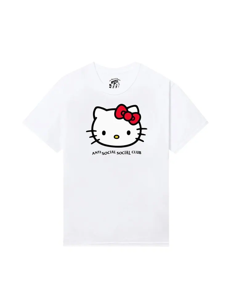 Футболка Anti Social Social Club x Hello Kitty Weird Tee 'White'
