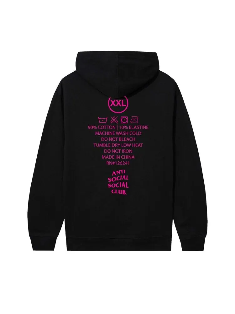 Худи Anti Social Social Club Low Heat Hoodie Black — изображение 2 из 2, черный