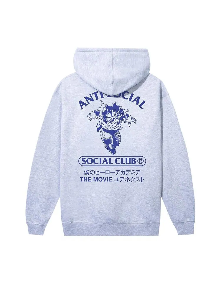 Худи Anti Social Social Club Class 1-A Hoodie Gunmetal Heather — изображение 2 из 2, серый
