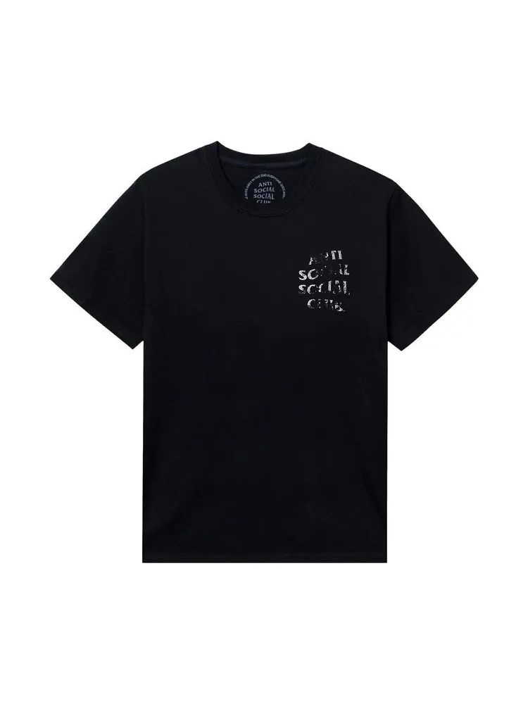 Футболка Anti Social Social Club Thrashed Logo Flip Tee Black