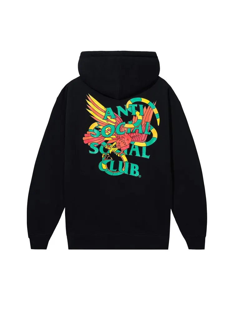 Худи Anti Social Social Club Grappling Hoodie Black — изображение 2 из 2, черный