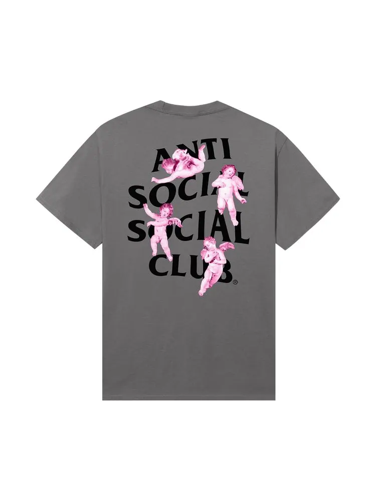 Футболка Anti Social Social Club Angels Tee 'Charcoal' — изображение 2 из 2, темно-серый