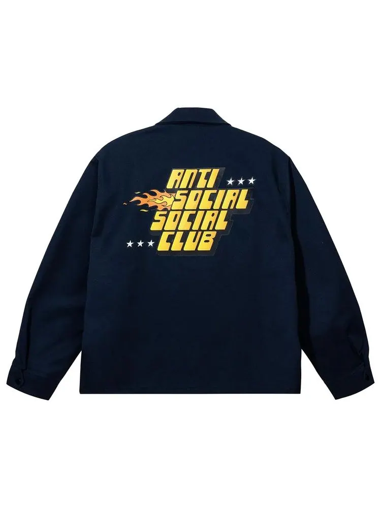Куртка Anti Social Social Club Lightweight Mechanic Work Jacket — изображение 2 из 2, темно-синий