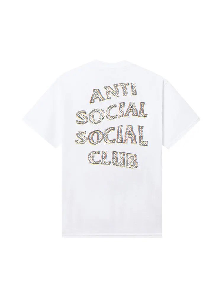 Футболка Anti Social Social Club Blurred Lines Mind Games Tee — изображение 2 из 2, белый