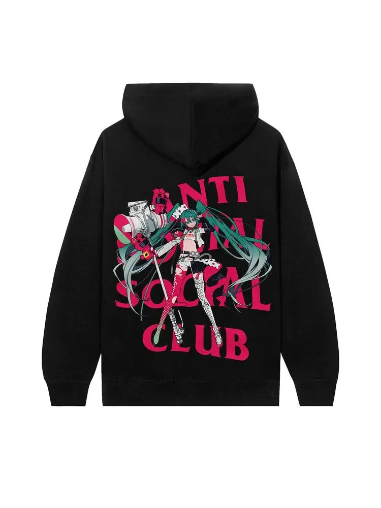 Худи Anti Social Social Club x Goodsmile Racing Virtual Echo Hoodie — изображение 2 из 2, черный