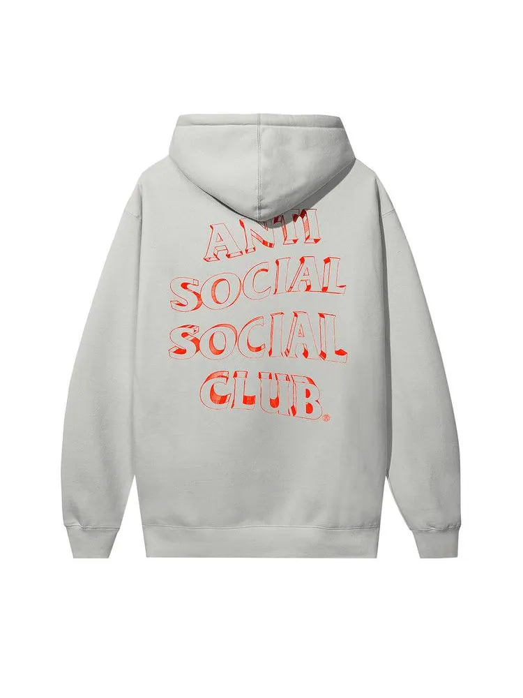 Худи Anti Social Social Club 3D Mind Games Hoodie — изображение 2 из 2, дымчатый