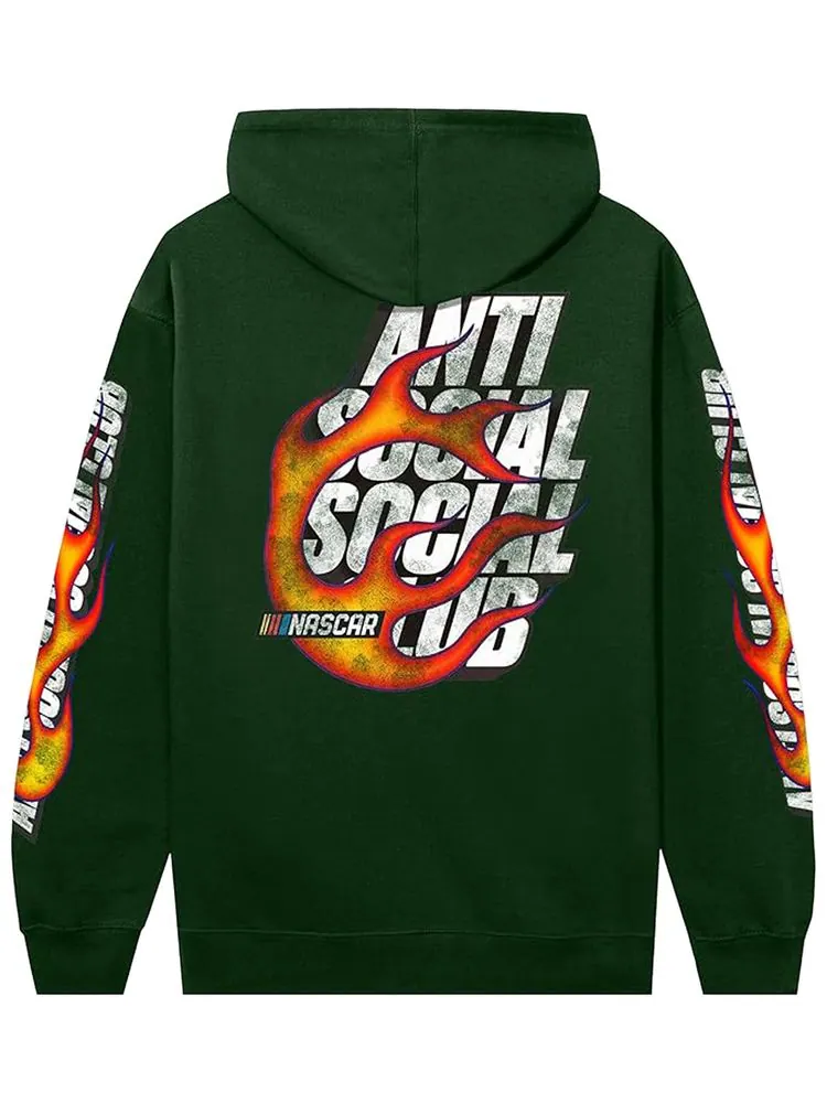 Худи Anti Social Social Club x Nascar Daytona — изображение 2 из 2, зеленый