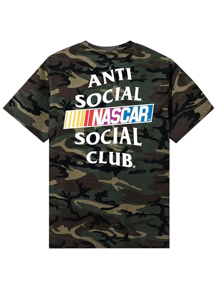 Футболка Anti Social Social Club x Nascar Games в камуфляжной расцветке — изображение 2 из 2, зеленый