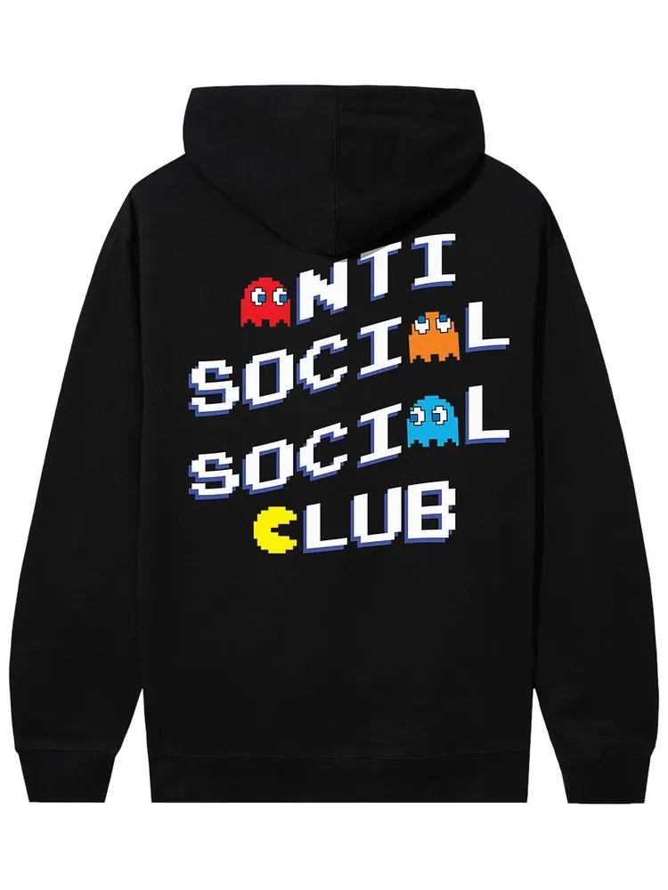 Худи Anti Social Social Club x Pac Man Pixel — изображение 2 из 2, черный
