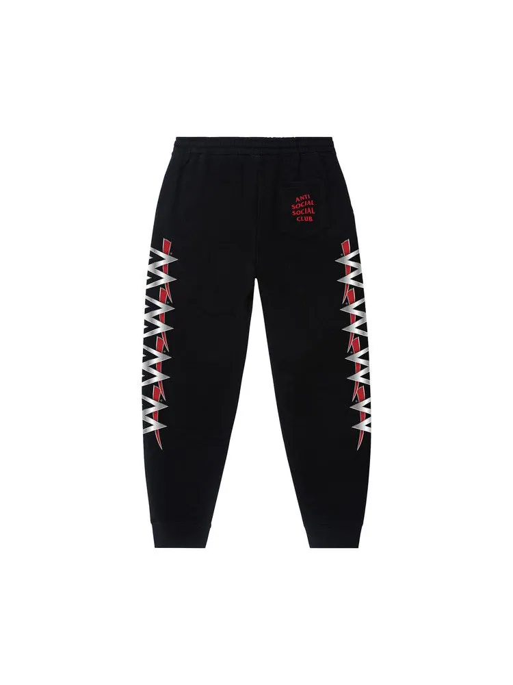 Спортивные брюки Anti Social Social Club x WWE Entertainment Sweatpants — изображение 2 из 2, черный