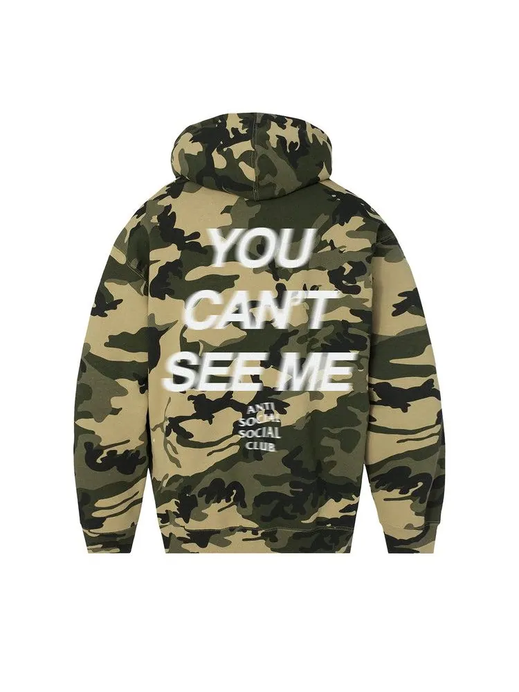 Худи Anti Social Social Club x WWE You Cant See Me Hoodie — изображение 2 из 2, камуфляж