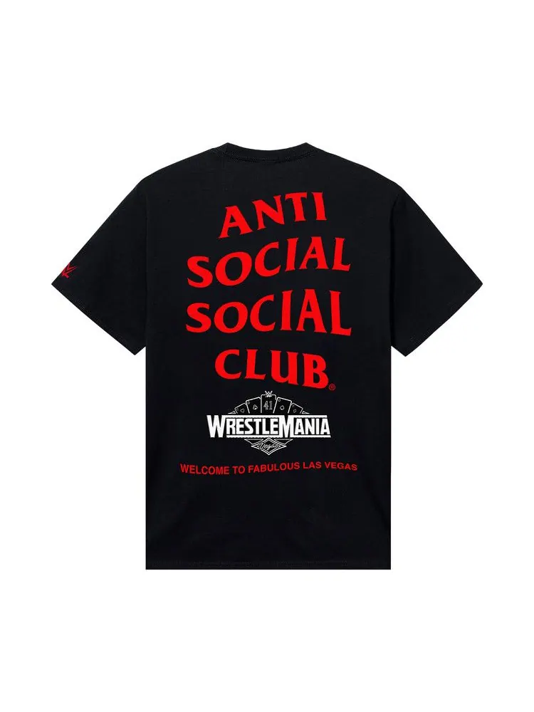 Футболка Anti Social Social Club x WWE Wrestlemania Las Vegas Tee — изображение 2 из 2, черный