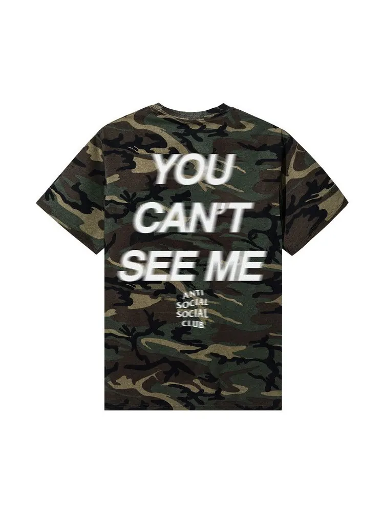 Футболка Anti Social Social Club x WWE You Cant See Me Tee — изображение 2 из 2, камуфляж