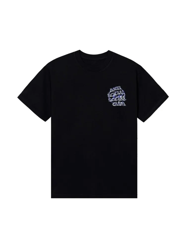 Футболка Anti Social Social Club x Fragment Design Bolt 'Black/Navy' — изображение 2 из 2, черный
