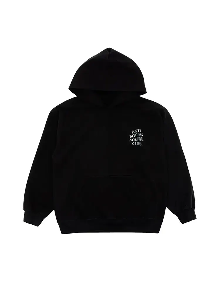 Худи Anti Social Social Club Weathered Hoodie 'Black' — изображение 1 из 2, черный