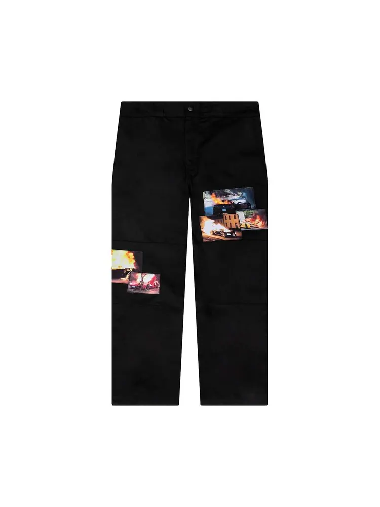 Брюки Anti Social Social Club Burnout Work Pant 'Black' — изображение 1 из 2, черный