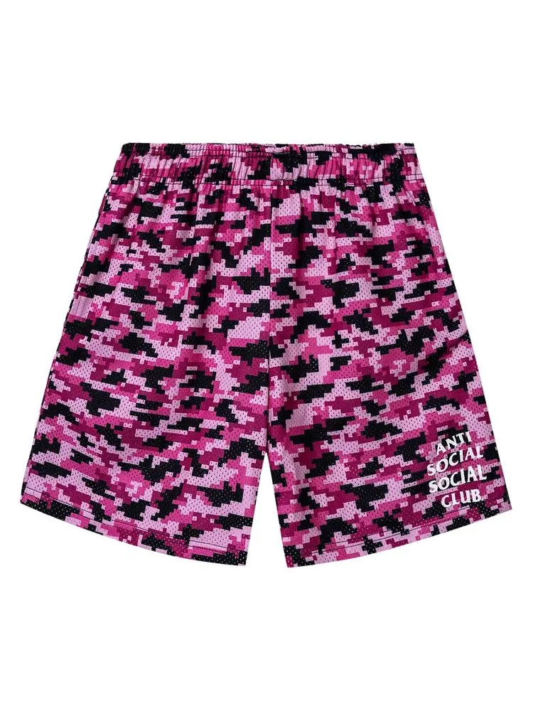 Шорты Anti Social Social Club Pixel Camo Short — изображение 1 из 1, розовый