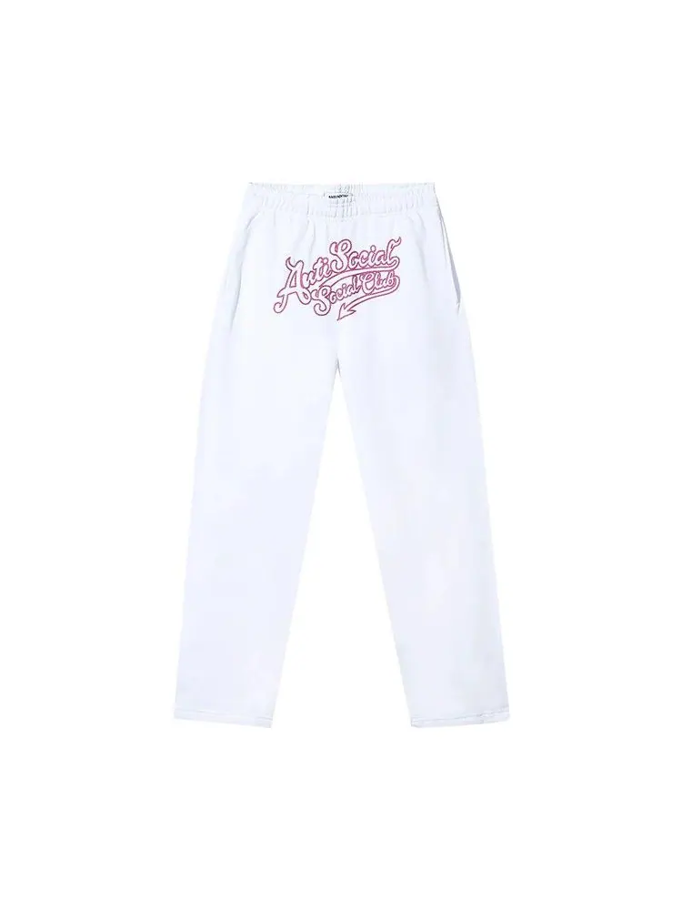 Спортивные брюки Anti Social Social Club Script Club Sweatpants — изображение 1 из 2, белый