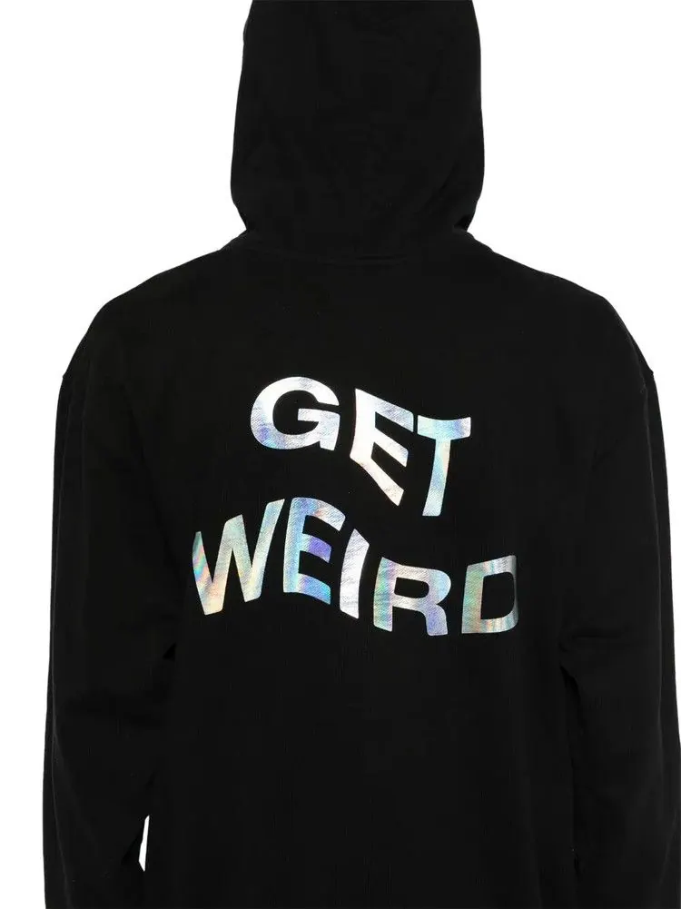 Худи Anti Social Social Club Get Weird Hologram Hoodie — изображение 2 из 2, черный