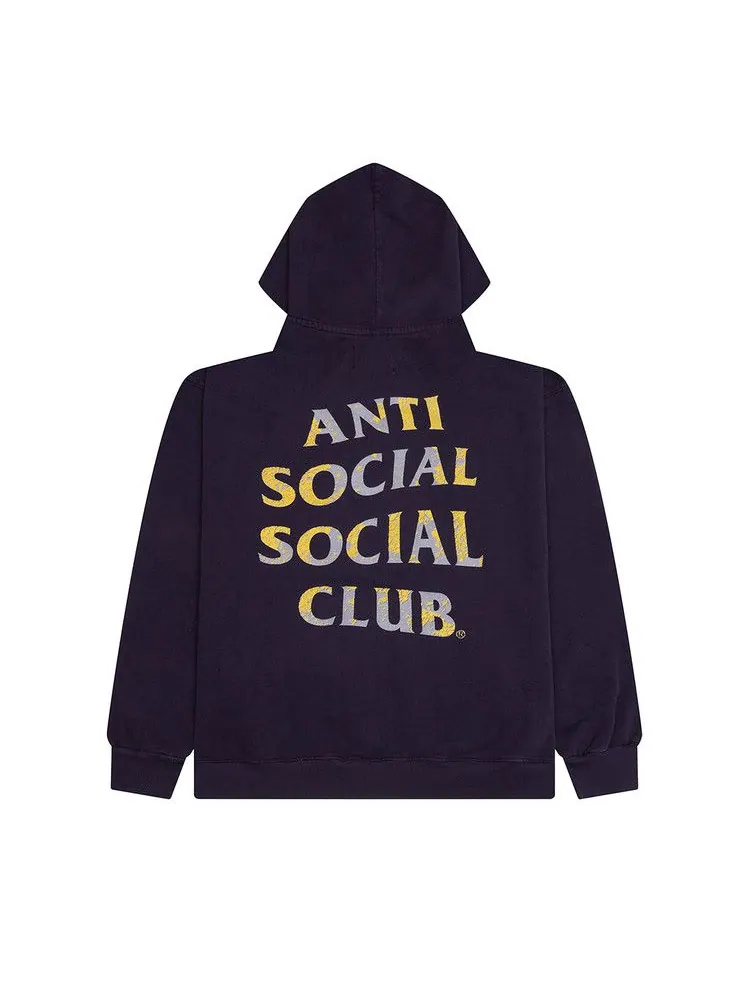 Худи Anti Social Social Club Mind Game Weathered Hoodie — изображение 2 из 2, винтажный черный