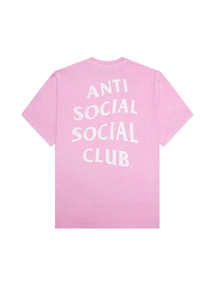 Футболка Anti Social Social Club Mind Game Weathered Tee — изображение 2 из 2, розовый