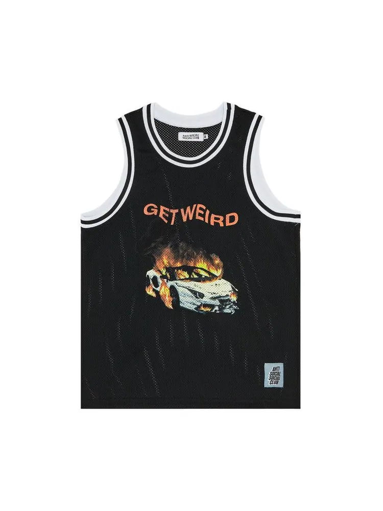 Джерси Anti Social Social Club Burnout Basketball Jersey — изображение 1 из 3, черный