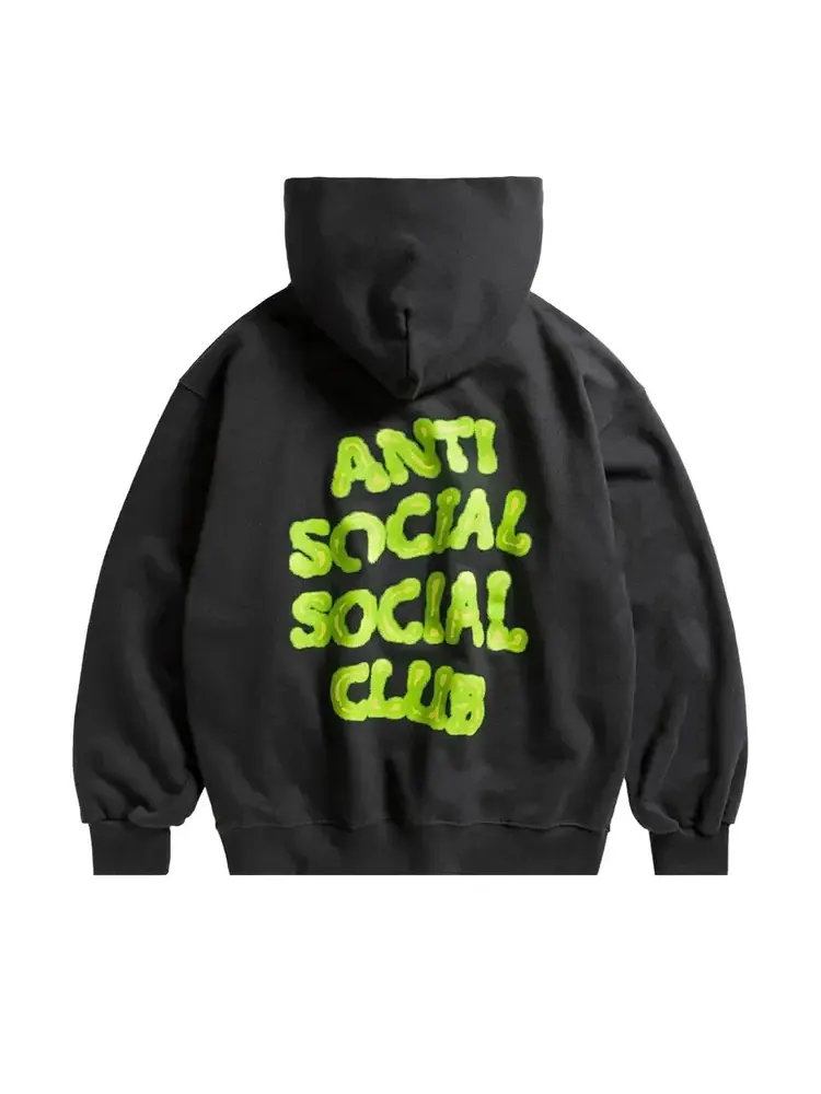 Толстовка Anti Social Social Club I Glow In The Dark Hoodie 'Black' — изображение 2 из 2, черный
