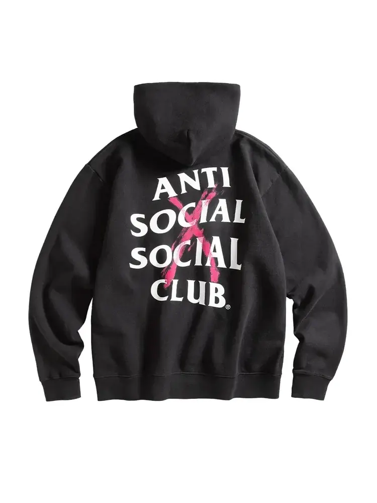 Худи с ручной росписью Anti Social Social Club Cancelled — изображение 2 из 2, черный