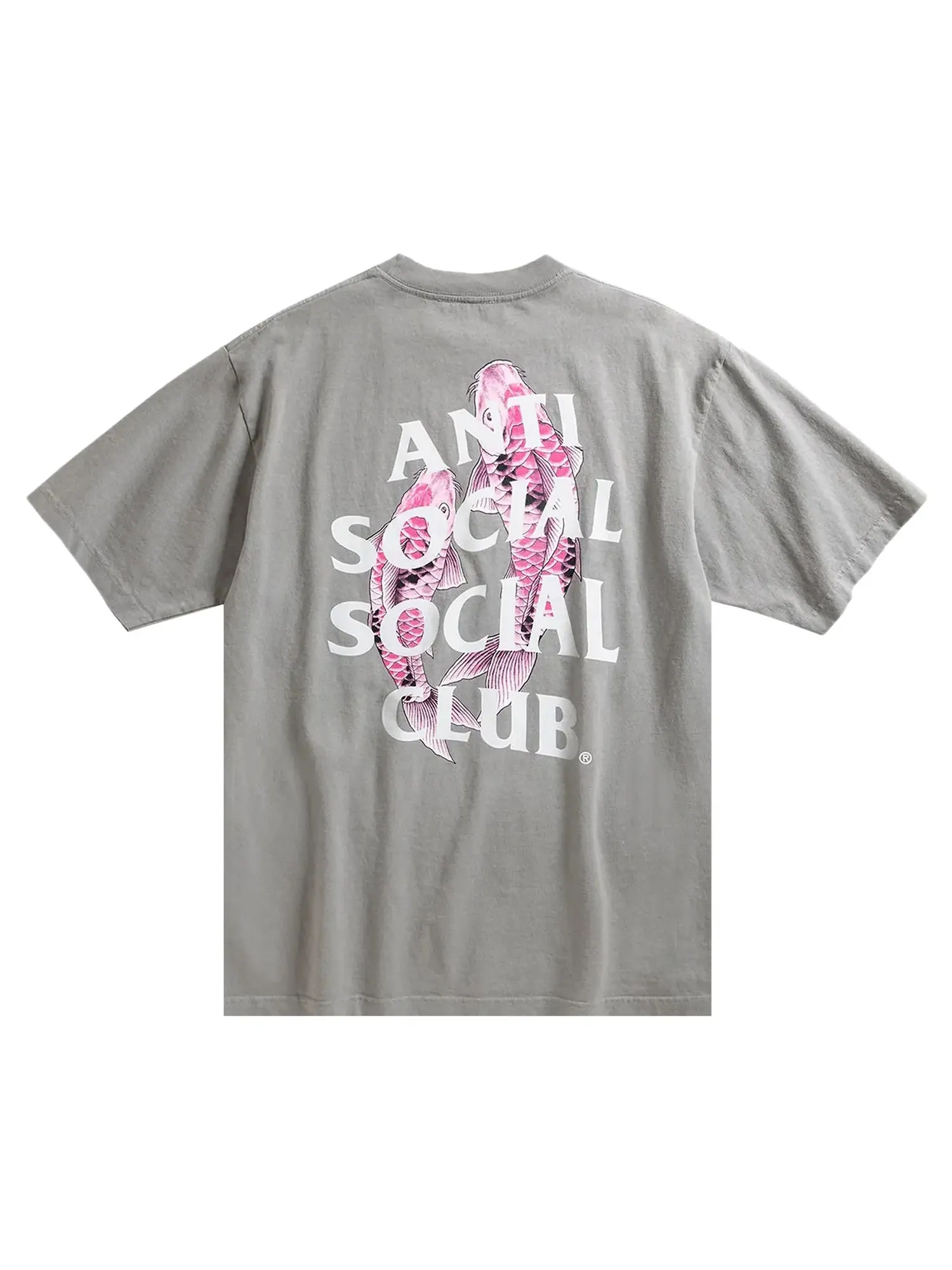 Футболка Anti Social Social Club Koi — изображение 2 из 2, серый