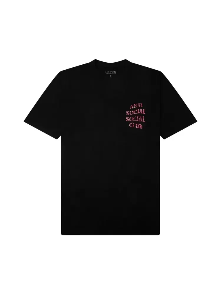 Футболка Anti Social Social Club Rhinestone Mind Games — изображение 1 из 2, розовый