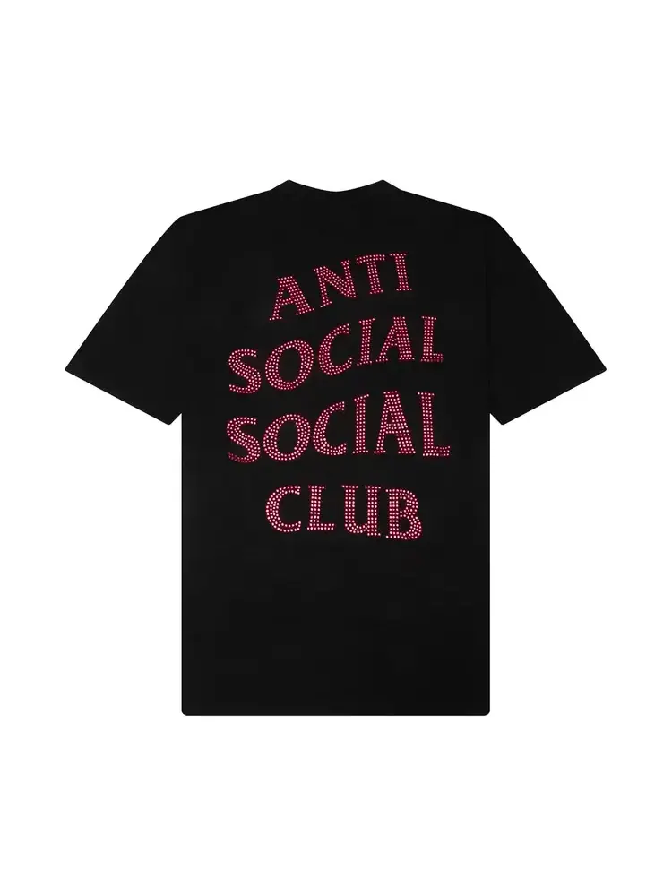 Футболка Anti Social Social Club Rhinestone Mind Games — изображение 2 из 2, розовый