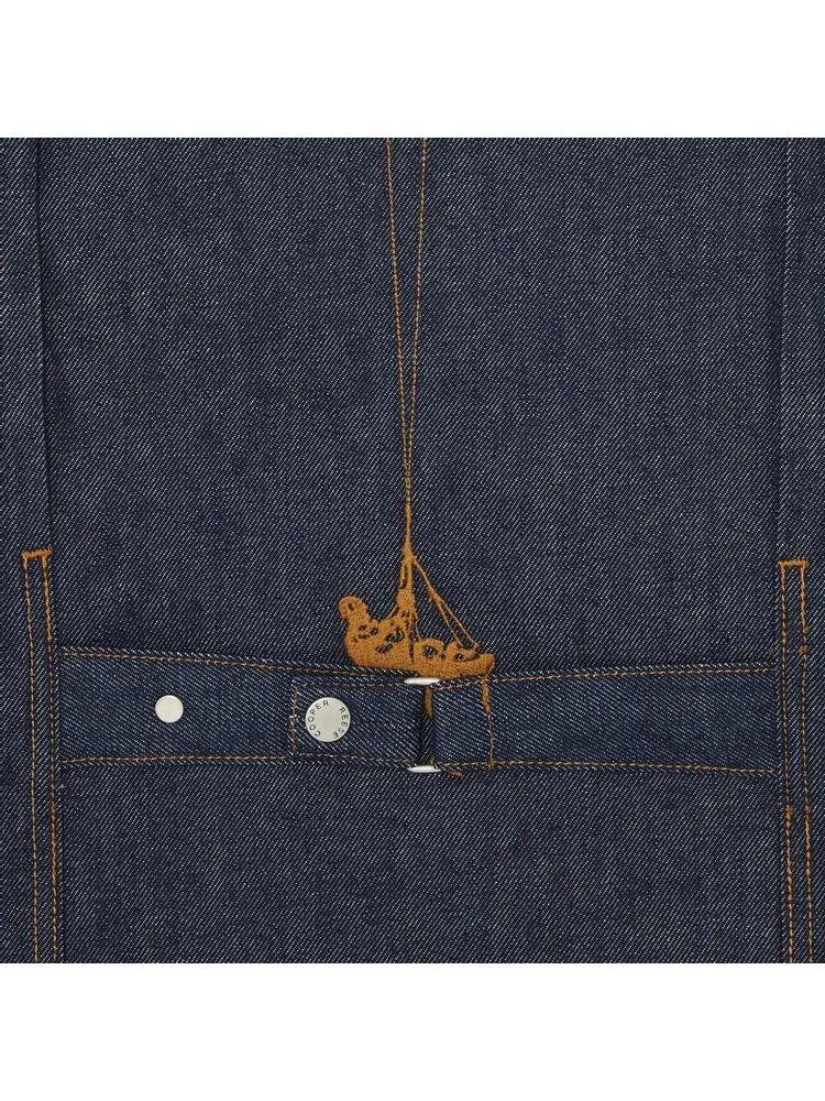 Куртка Reese Cooper Smokejumper Embroidered Raw Denim Jacket 'Multicolor' — изображение 3 из 3, синий