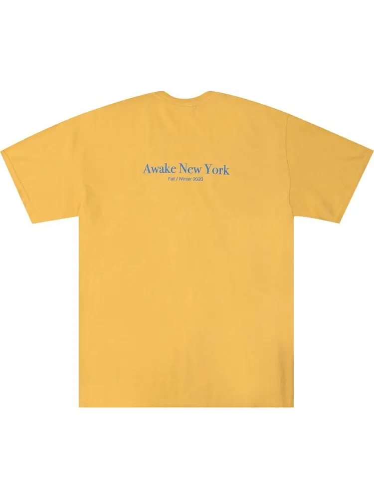 Футболка Awake NY Classic Outline Logo Short-Sleeve Tee 'Mustard' — изображение 2 из 2, желтый
