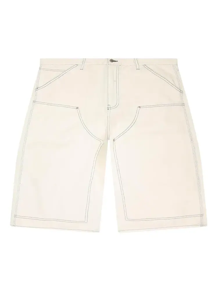 Джинсы Awake NY Double Knee Jort 'Cream' — белый