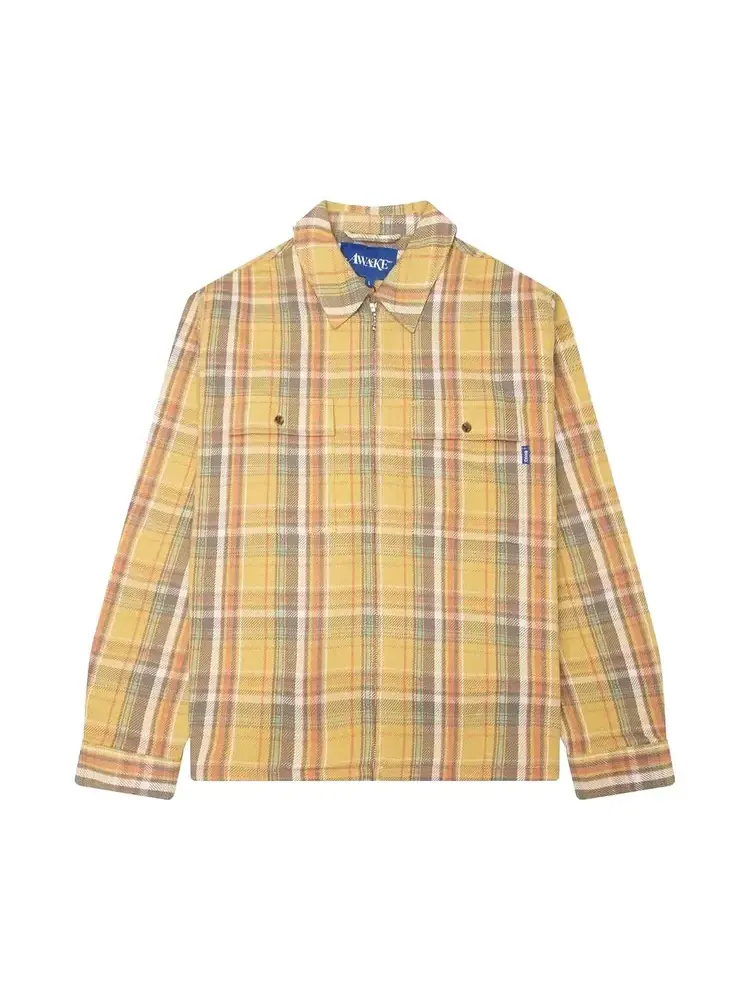 Awake NY Rivington Zip Flannel 'Yellow' — желтый