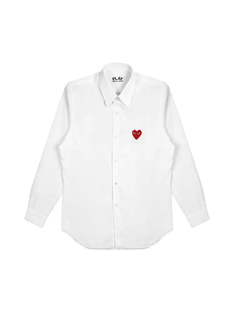 Рубашка Comme des Garçons PLAY Woven Shirt 'White' — белый