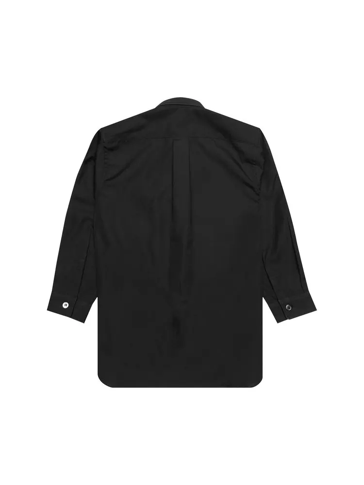 Рубашка Comme des Garçons PLAY Button Up Shirt 'Black' — изображение 2 из 2, черный