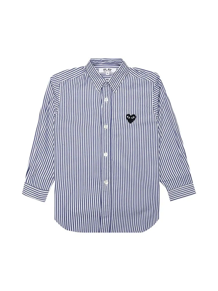 Рубашка Comme des Garçons PLAY Striped Shirt 'White/Blue'