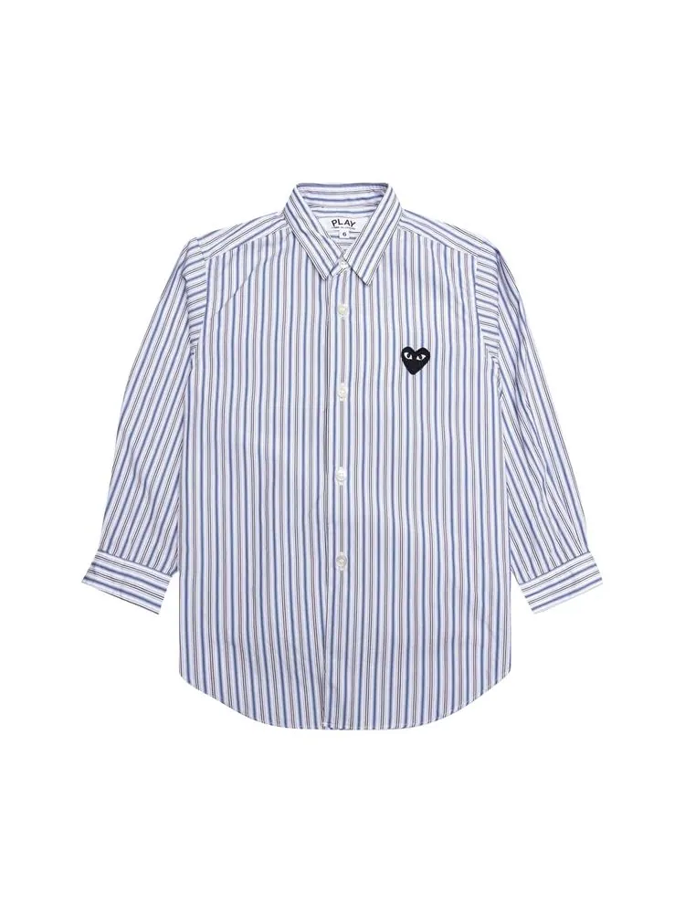 Рубашка Comme des Garçons PLAY Striped Shirt 'Blue/White/Black'