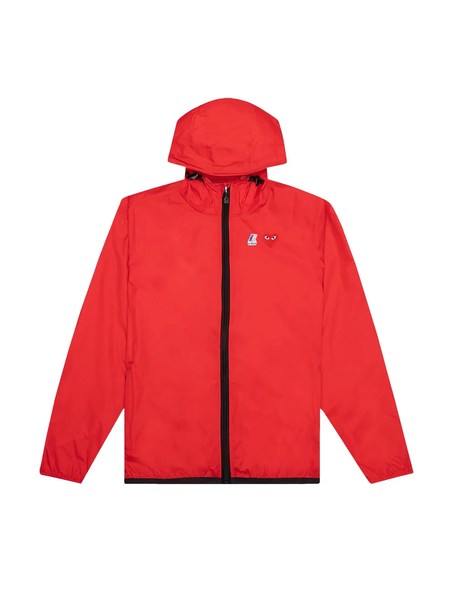 Куртка на молнии с полной молнией Comme des Garçons PLAY x K Way — изображение 1 из 2, красный