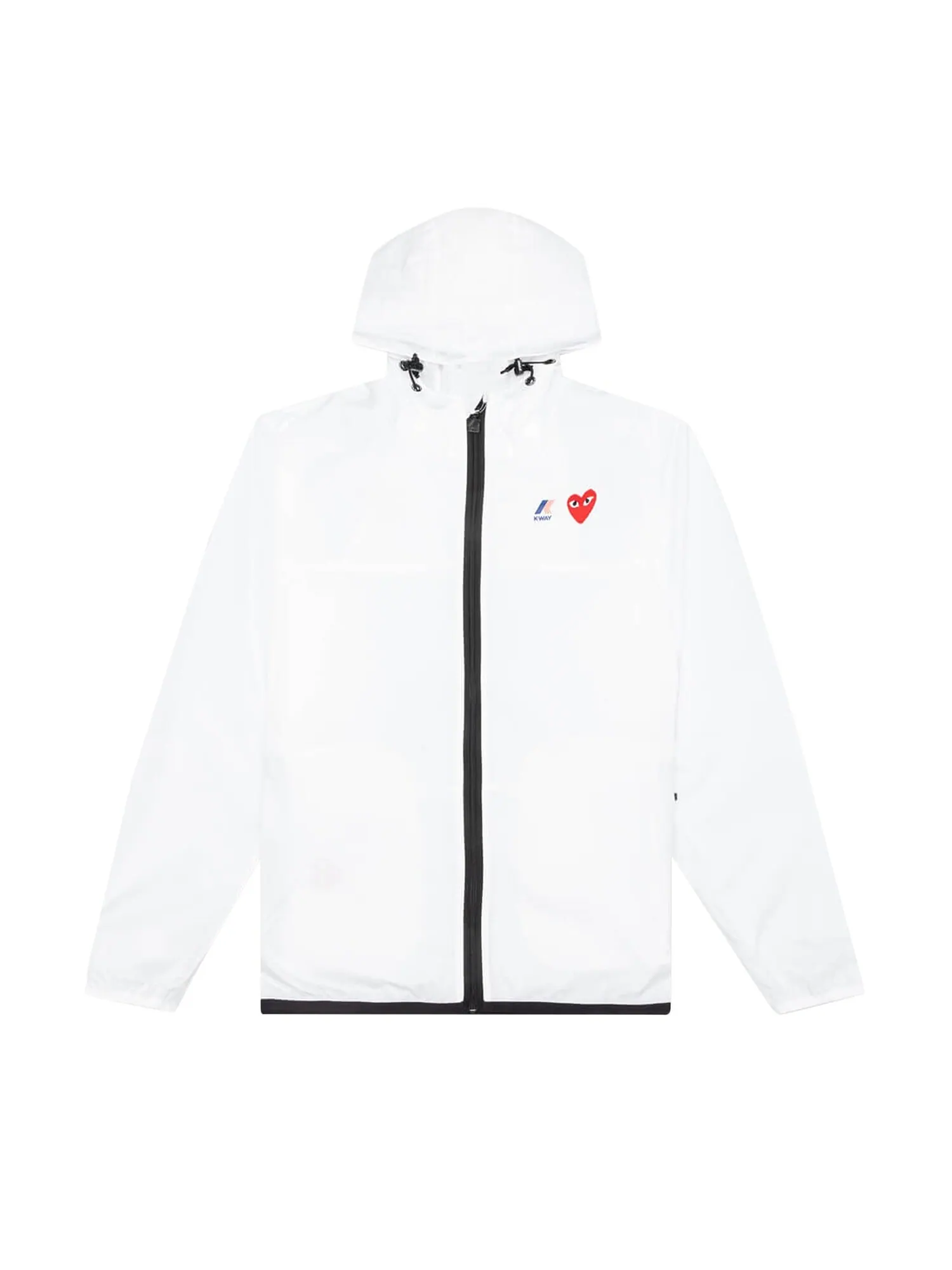 Куртка с полной молнией Comme des Garçons PLAY x K Way — изображение 1 из 2, белый