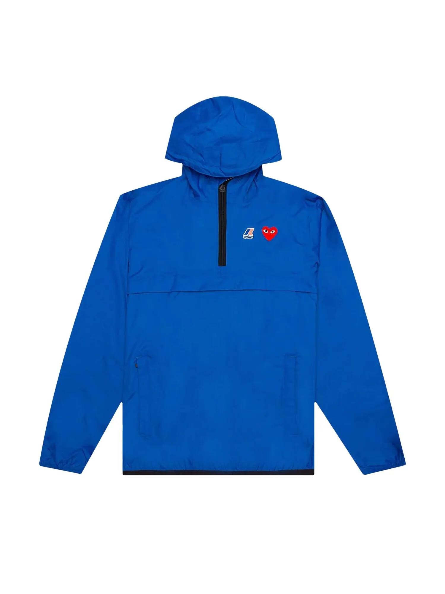 Куртка Comme des Garçons PLAY x K Way, синяя на молнии — изображение 1 из 2, синий